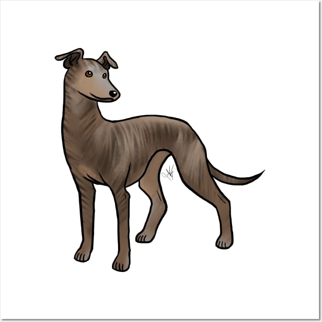 Dog - Whippet - Brindle Wall Art by Jen's Dogs Custom Gifts and Designs